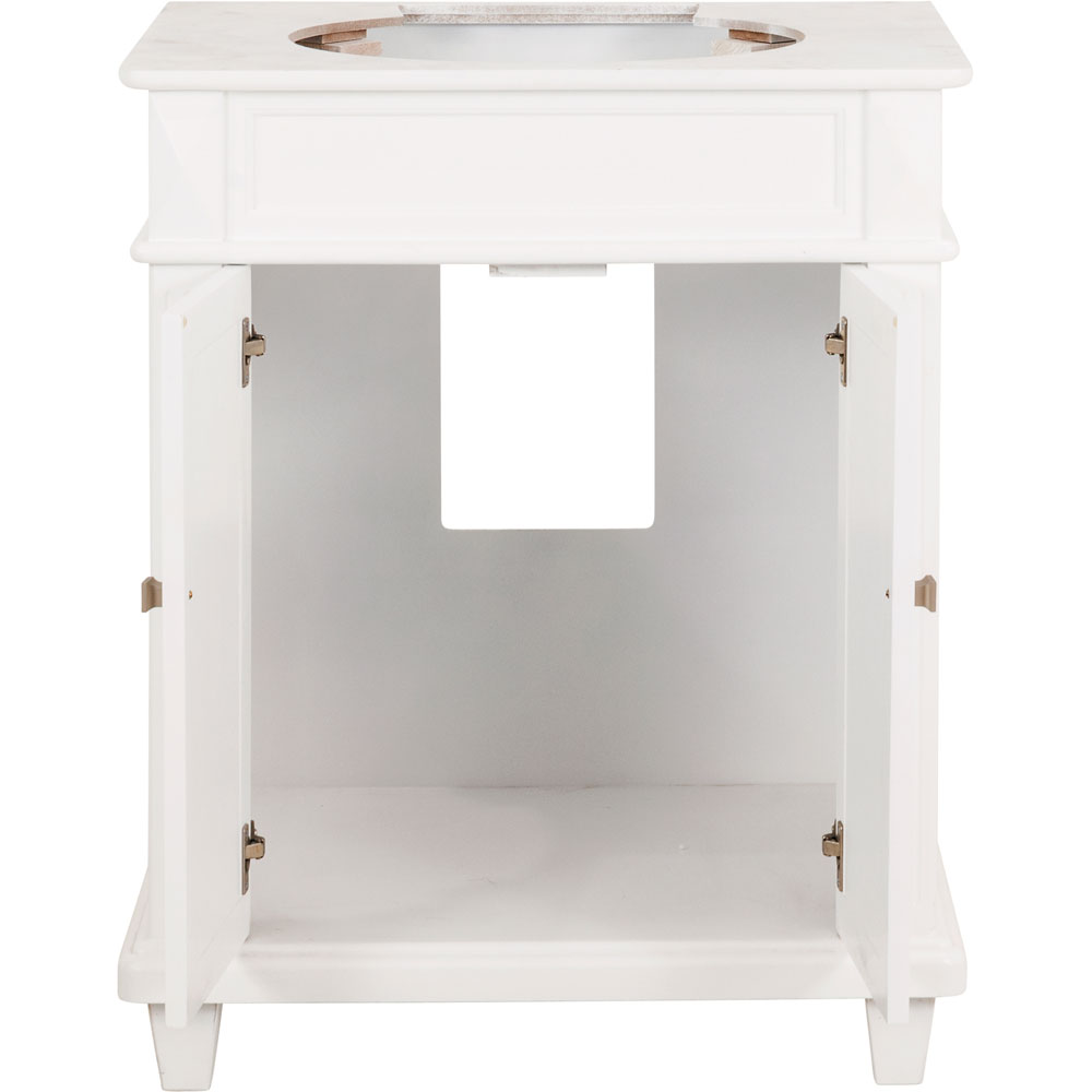 30" Douglas vanity in White without top
